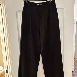 Zara Black Wide Leg Pants